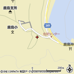 鹿児島県薩摩川内市鹿島町藺牟田1586周辺の地図