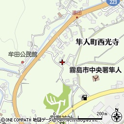 鹿児島県霧島市隼人町西光寺42周辺の地図