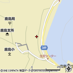 鹿児島県薩摩川内市鹿島町藺牟田76周辺の地図