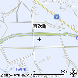鹿児島県薩摩川内市百次町周辺の地図