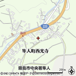 鹿児島県霧島市隼人町西光寺6周辺の地図
