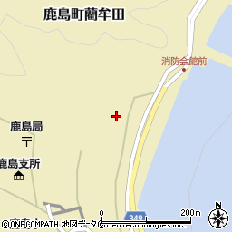 鹿児島県薩摩川内市鹿島町藺牟田262周辺の地図