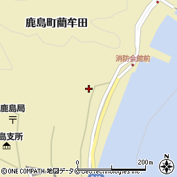 鹿児島県薩摩川内市鹿島町藺牟田254周辺の地図