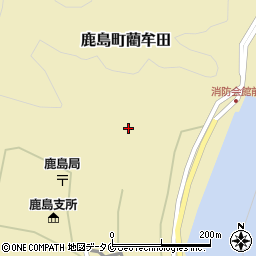 鹿児島県薩摩川内市鹿島町藺牟田345周辺の地図