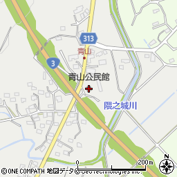 青山公民館周辺の地図