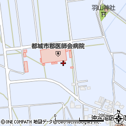 都城市郡医師会病院周辺の地図