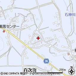 鹿児島県薩摩川内市百次町1445-1周辺の地図