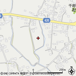 宮崎県都城市菓子野町周辺の地図
