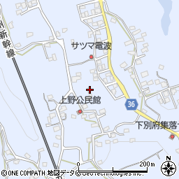 鹿児島県薩摩川内市百次町2124-1周辺の地図