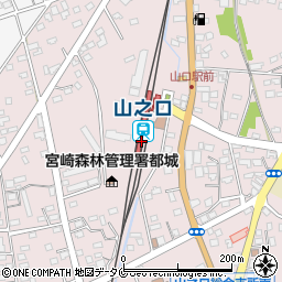 宮崎県都城市周辺の地図