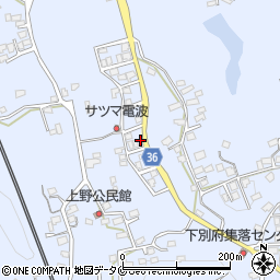 上野美容室周辺の地図