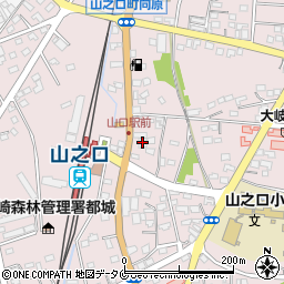 宮崎銀行山之口ＡＴＭ ＡＴＭ周辺の地図