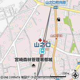 宮崎県都城市山之口町花木2082-2周辺の地図