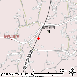 鹿児島県薩摩川内市尾白江町周辺の地図