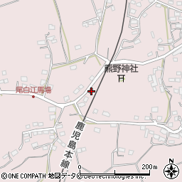 尾白江公民館周辺の地図