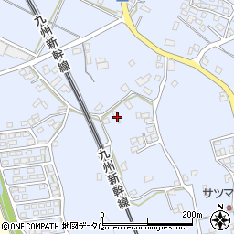 鹿児島県薩摩川内市百次町1876-1周辺の地図