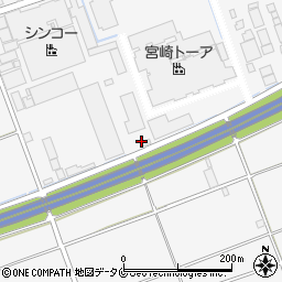 福岡吉田海運株式会社　都城物流センター周辺の地図