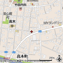 都城高木郵便局周辺の地図