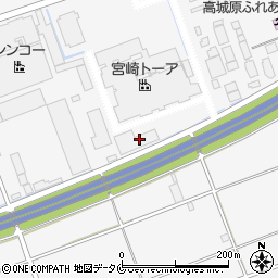 株式会社博運社　都城営業所周辺の地図