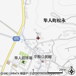 鹿児島県霧島市隼人町松永2108周辺の地図