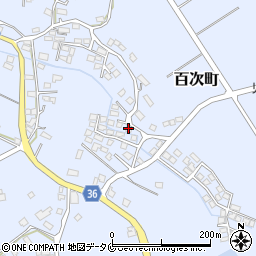 鹿児島県薩摩川内市百次町1610-8周辺の地図