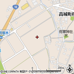 宮崎県都城市高城町桜木周辺の地図