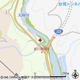 九州電力新川発電所周辺の地図