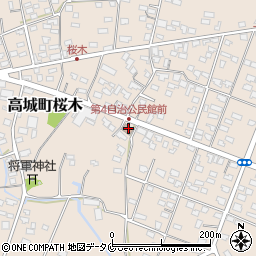 第四自治公民館周辺の地図