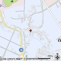 鹿児島県薩摩川内市百次町1651-2周辺の地図