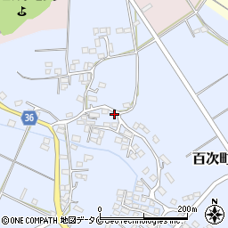 鹿児島県薩摩川内市百次町1629-5周辺の地図