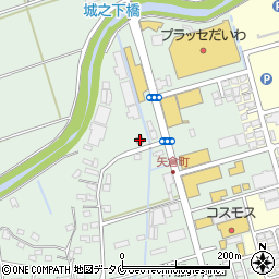 薩摩川内警察署隈之城交番周辺の地図