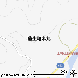 鹿児島県姶良市蒲生町米丸周辺の地図