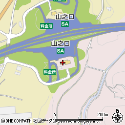 宮崎自動車道山之口サービスエリア　上線売店周辺の地図
