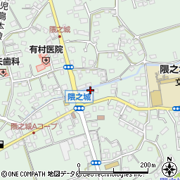 隈之城食堂周辺の地図