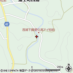 鹿児島県姶良市蒲生町西浦63周辺の地図