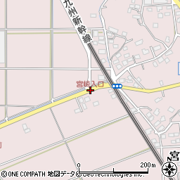 宮崎入口周辺の地図