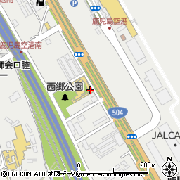 西郷公園観光案内所周辺の地図