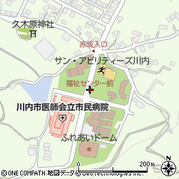 福祉センター前周辺の地図