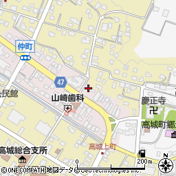 宮崎銀行山之口出張所周辺の地図