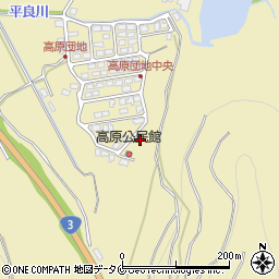 高原公園周辺の地図