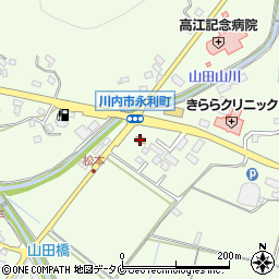 ファミリーマート川内永利店周辺の地図