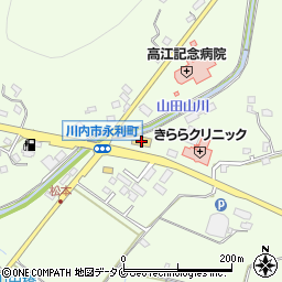 タイヤガーデン薩摩川内周辺の地図