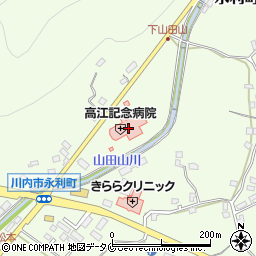 高江記念病院（杏政会）周辺の地図