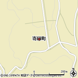 鹿児島県薩摩川内市寄田町周辺の地図