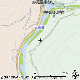 鹿児島県霧島市牧園町下中津川2240周辺の地図