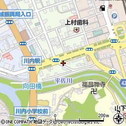 明光義塾川内教室周辺の地図