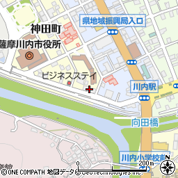 鹿児島県原子力防災センター周辺の地図