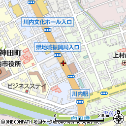 川内郵便局前周辺の地図