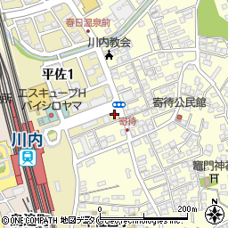 ファミリーマート川内駅東口店周辺の地図