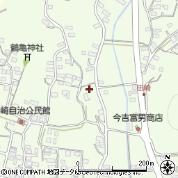鹿児島県薩摩川内市田崎町周辺の地図